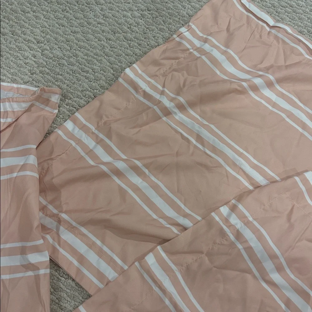Pink and White king size pillow shams
